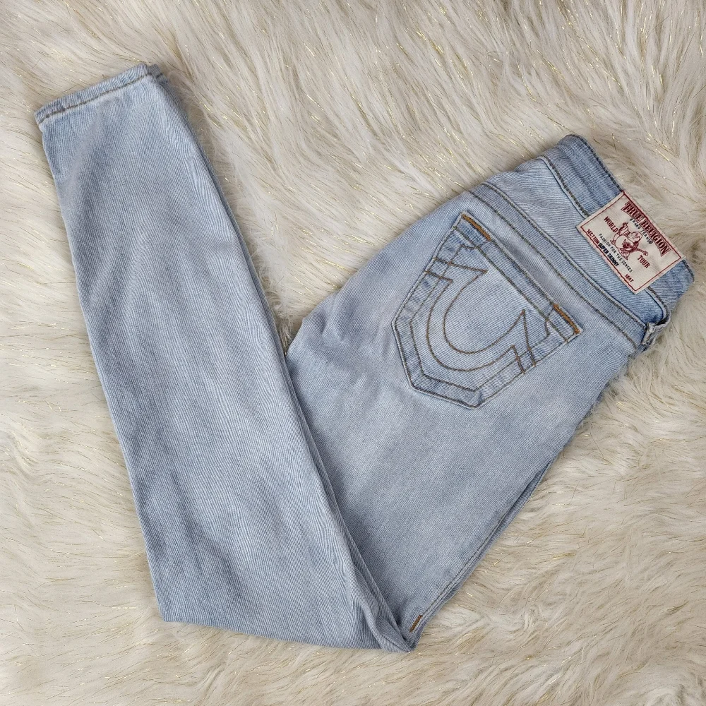 True Religion Light Wash Skinny Jeans